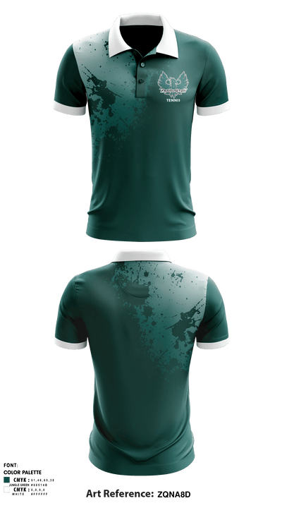 Farmington High School Tennis 47797336 Short Sleeve Performance Polo - 1