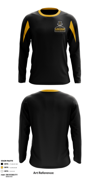 Long Sleeve Performance Shirt, Lincoln High School Football, Football, Teamtime, Team time, sublimation, custom sports apparel, team uniforms, spirit wear, spiritwear, sports uniforms, custom shirts, team store, custom team store, fundraiser sports, apparel fundraiser