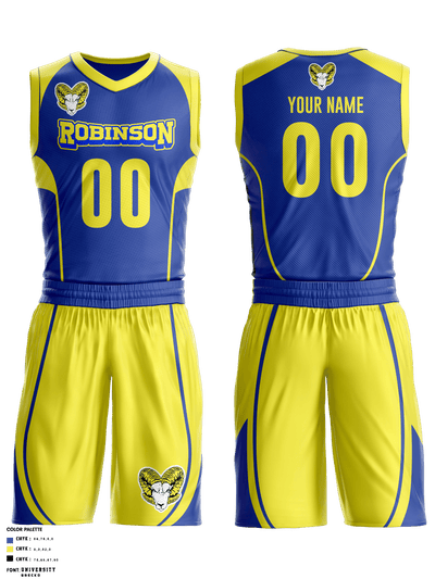 Robinson Secondary School Basketball 28929253 Basketball Uniform - 1