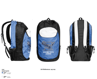 Gear Bag, Seekonk Youth Lacrosse, Men's Lacrosse, Teamtime, Team time, sublimation, custom sports apparel, team uniforms, spirit wear, spiritwear, sports uniforms, custom shirts, team store, custom team store, fundraiser sports, apparel fundraiser