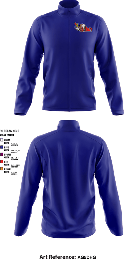 B Buzz Baseball League 70409945 Fleece Jacket - 3