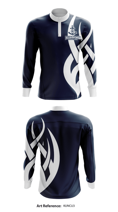 Hibbing High School wrestling 27558847 Quarter Zip Jacket - 1