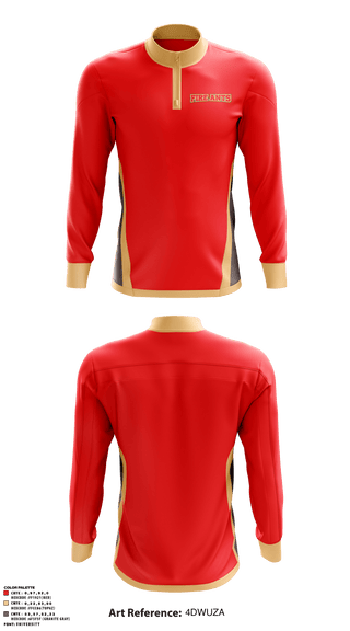 Quarter Zip Jacket, Fire Ants, Men's Basketball, Teamtime, Team time, sublimation, custom sports apparel, team uniforms, spirit wear, spiritwear, sports uniforms, custom shirts, team store, custom team store, fundraiser sports, apparel fundraiser