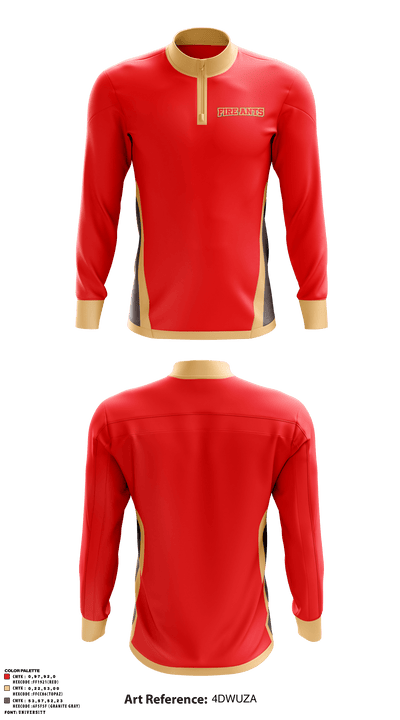Fire Ants 64679293 Quarter Zip Jacket - 1