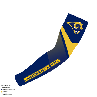 Arm Sleeve, Southeastern Rams, Football, Teamtime, Team time, sublimation, custom sports apparel, team uniforms, spirit wear, spiritwear, sports uniforms, custom shirts, team store, custom team store, fundraiser sports, apparel fundraiser