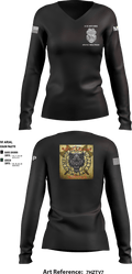 49th MDB A Co MP 78461130 Women's Long Sleeve V-neck Shirt - 1