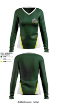 Keuka College Field Hockey 8220060 Women's Long Sleeve V-neck Shirt - 1