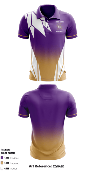 Short Sleeve Performance Polo, Bloom-Carroll High School Basketball, Women's Basketball, Teamtime, Team time, sublimation, custom sports apparel, team uniforms, spirit wear, spiritwear, sports uniforms, custom shirts, team store, custom team store, fundraiser sports, apparel fundraiser