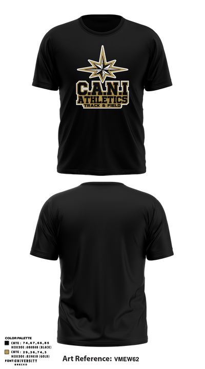 C.A.N.I Athletics Track & Field 1569769 Short Sleeve Performance Shirt - 4