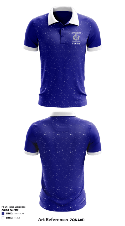 Wyoming High School Tennis 90911536 Short Sleeve Performance Polo - 1