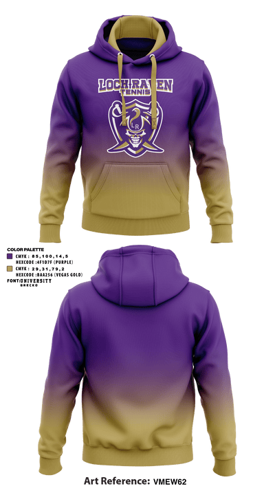 Loch Raven Senior High School Tennis 20144647 Hoodie - 1