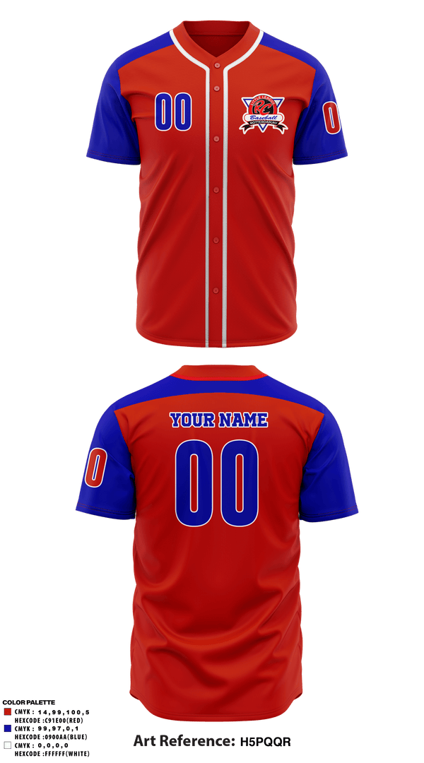Two Button Baseball Jersey, Rc Little League, Baseball, Teamtime, Team time, sublimation, custom sports apparel, team uniforms, spirit wear, spiritwear, sports uniforms, custom shirts, team store, custom team store, fundraiser sports, apparel fundraiser