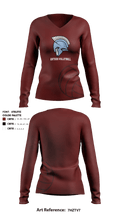 Antioch Middle School Volleyball 9817929 Women's Long Sleeve V-neck Shirt - 5