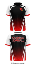 Pompton Lakes Cardinals 60485649 Short Sleeve Shooting Shirt - 3