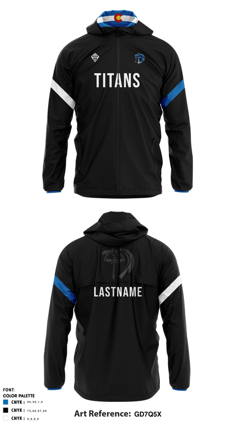 Windbreaker, Coal Ridge HS, School Spirit Store, Teamtime, Team time, sublimation, custom sports apparel, team uniforms, spirit wear, spiritwear, sports uniforms, custom shirts, team store, custom team store, fundraiser sports, apparel fundraiser