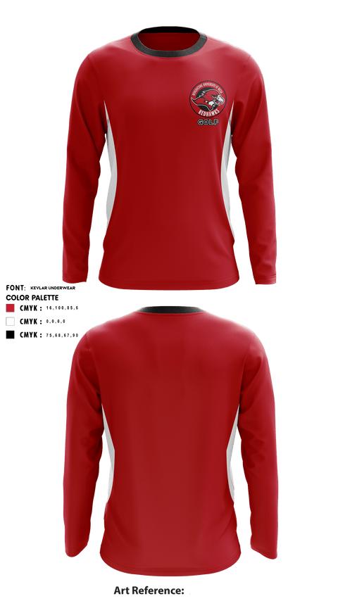 Long Sleeve Performance Shirt, Benedictine University Mesa Golf, Golf, Teamtime, Team time, sublimation, custom sports apparel, team uniforms, spirit wear, spiritwear, sports uniforms, custom shirts, team store, custom team store, fundraiser sports, apparel fundraiser