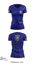 El Portal Police Department 22323429 Women's Short Sleeve V-neck Shirt - 4