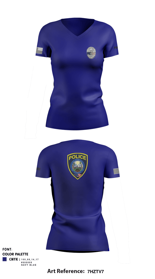 Women's Short Sleeve Vneck Shirt, , Police, Teamtime, Team time, sublimation, custom sports apparel, team uniforms, spirit wear, spiritwear, sports uniforms, custom shirts, team store, custom team store, fundraiser sports, apparel fundraiser