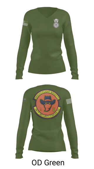 Women's Long Sleeve Vneck Shirt, , Air Force, Teamtime, Team time, sublimation, custom sports apparel, team uniforms, spirit wear, spiritwear, sports uniforms, custom shirts, team store, custom team store, fundraiser sports, apparel fundraiser
