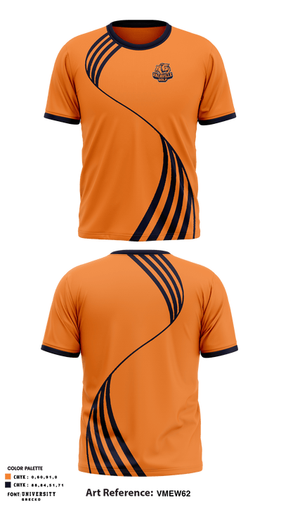 Vacaville High School Golf 9880245 Short Sleeve Performance Shirt - 1