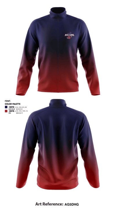 Ballers Basketball 24091710 Fleece Jacket - 1