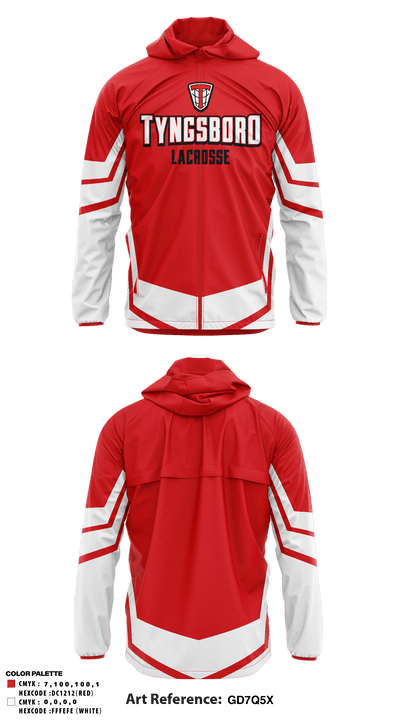 Tyngsboro Youth Lacrosse 28743938 Windbreaker - 4