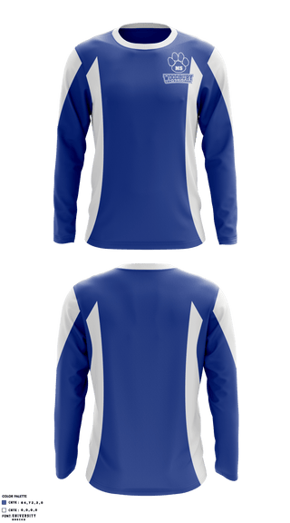 Long Sleeve Performance Shirt, Woodbury Central Middle School Cheer, School Spirit Store, Teamtime, Team time, sublimation, custom sports apparel, team uniforms, spirit wear, spiritwear, sports uniforms, custom shirts, team store, custom team store, fundraiser sports, apparel fundraiser