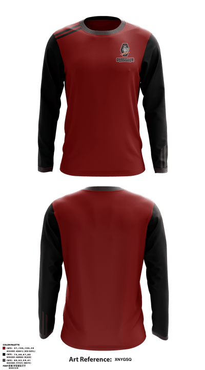 Chancellor Chargers 8081772 Long Sleeve Performance Shirt - 1