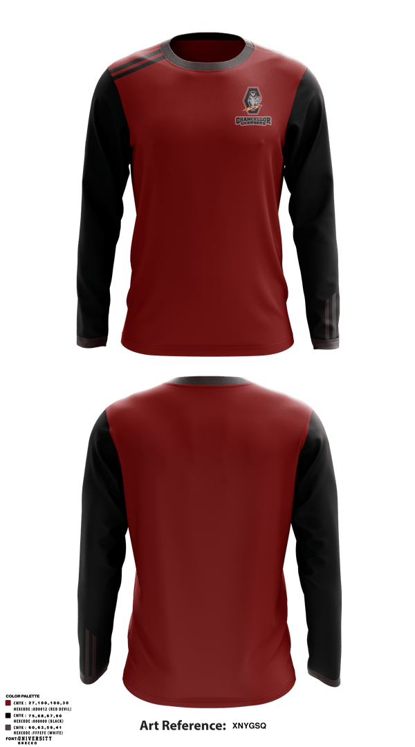 Long Sleeve Performance Shirt, Chancellor Chargers, Wrestling, Teamtime, Team time, sublimation, custom sports apparel, team uniforms, spirit wear, spiritwear, sports uniforms, custom shirts, team store, custom team store, fundraiser sports, apparel fundraiser