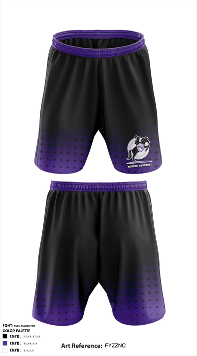 Monroe-Woodbury Swimming & Diving 45706922 Athletic Shorts With Pockets - 1