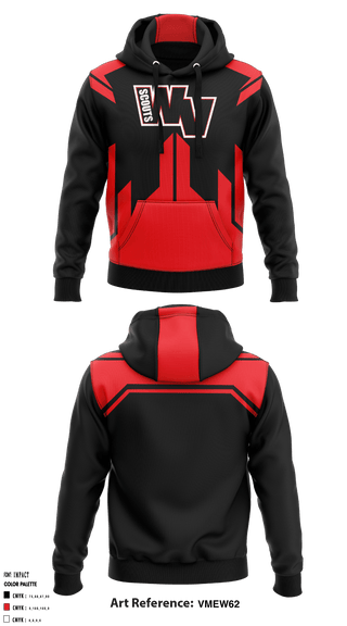 Hoodie, West Valley Scouts, Football, Teamtime, Team time, sublimation, custom sports apparel, team uniforms, spirit wear, spiritwear, sports uniforms, custom shirts, team store, custom team store, fundraiser sports, apparel fundraiser