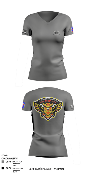 10th CAB H2F 35470377 Women's Short Sleeve V-neck Shirt - 6
