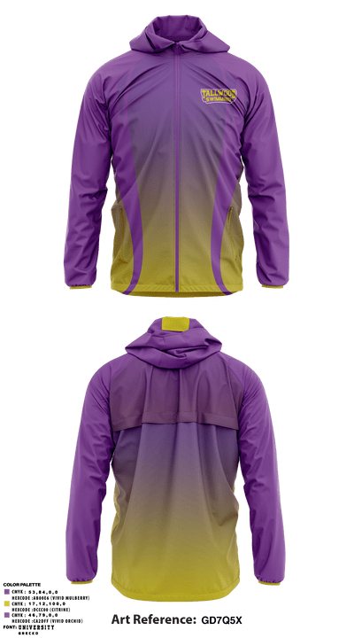 Tallwood Lions 68974621 Windbreaker - 1