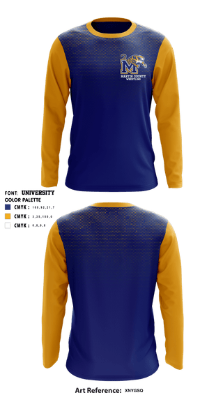 Long Sleeve Rash Guard Shirt, Martin County High School Wrestling, Wrestling, Teamtime, Team time, sublimation, custom sports apparel, team uniforms, spirit wear, spiritwear, sports uniforms, custom shirts, team store, custom team store, fundraiser sports, apparel fundraiser