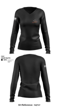 HHB/1-43 21879673 Women's Long Sleeve V-neck Shirt - 1