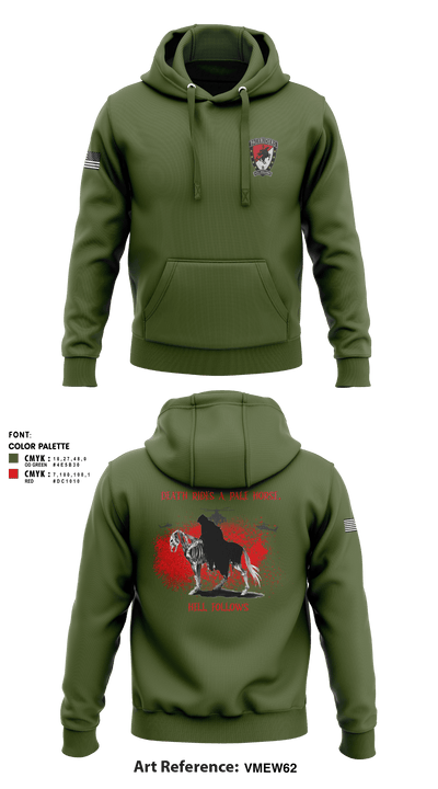 B Troop 6-6 CAV 27154728 Hoodie - 4