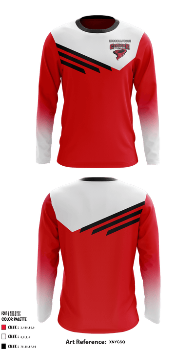 Russellville High School Dance 92262484 Long Sleeve Performance Shirt - 1