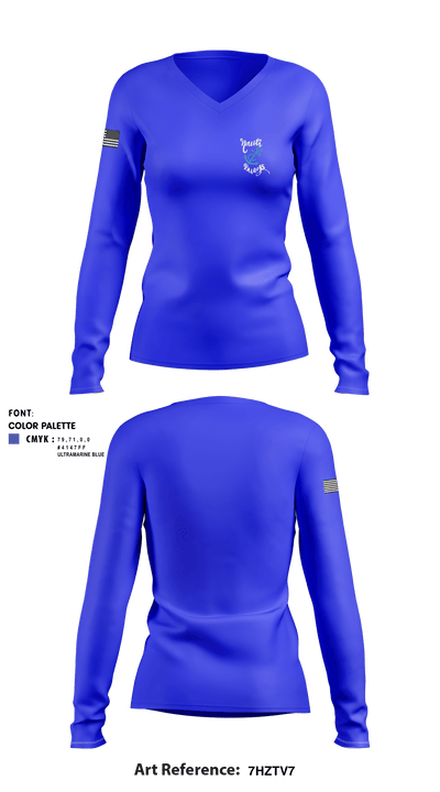SAS Massachusetts 66164129 Women's Long Sleeve V-neck Shirt - 1