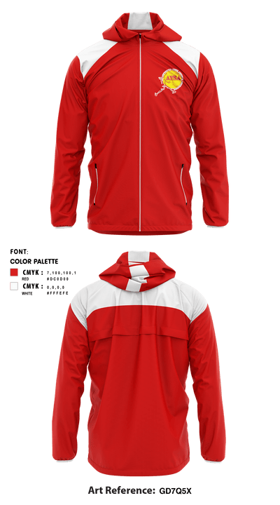  AYSA of North Park Girls Softball 86893425 Windbreaker - 1
