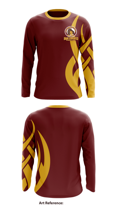 San Lorenzo High School wrestling 29687486 Long Sleeve Rash Guard Shirt - 2