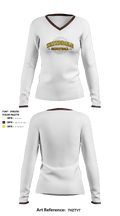 Waynedale High School Basketball 66944110 Women's Long Sleeve V-neck Shirt - 2