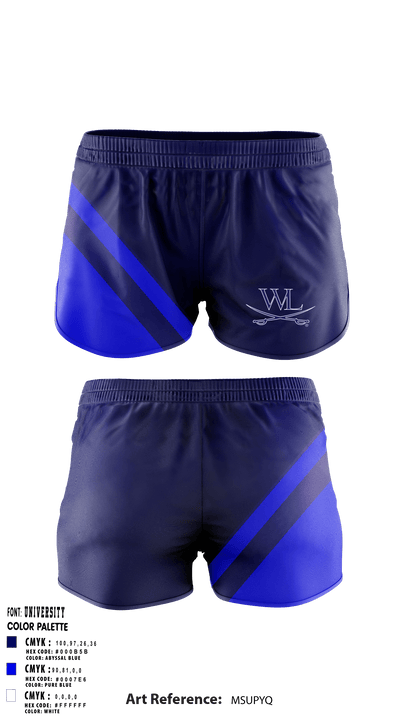 West Laurens Middle School Softball 45700040 Women's Shorts - 1