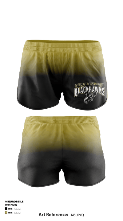 Citrus Valley High School Cross Country 52411621 Women's Shorts - 2