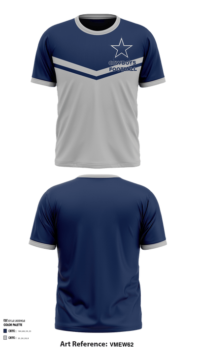 Sugar Land Cowboys Football 95185260 Short Sleeve Shooting Shirt - 1