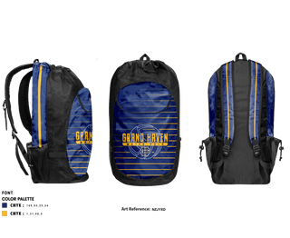 Gear Bag, Grand Haven High School Water Polo, School Spirit Store, Teamtime, Team time, sublimation, custom sports apparel, team uniforms, spirit wear, spiritwear, sports uniforms, custom shirts, team store, custom team store, fundraiser sports, apparel fundraiser
