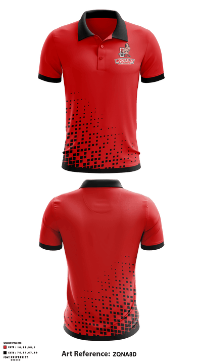 Immokalee High School Swimming 48801182 Short Sleeve Performance Polo - 1