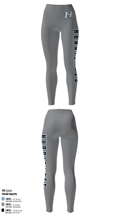 Huntingtown Girls Basketball 50634737 Womens Leggings - 3