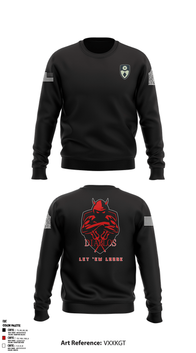 3rd PLT Diablos 55800262 Crew Neck Sweatshirt - 1