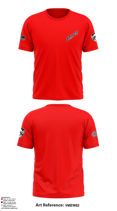 3BEB, Bad Co 50858334 Short Sleeve Performance Shirt - 1