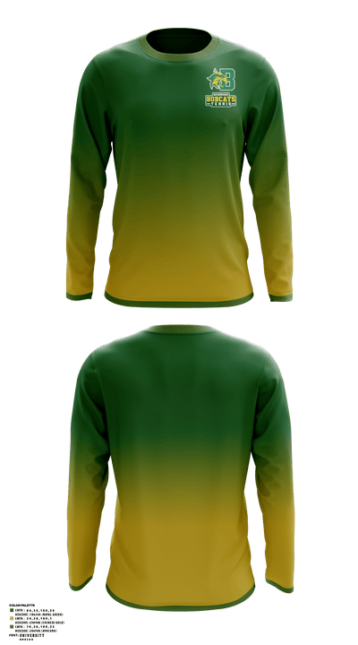 Bobcat Tennis 31904362 Long Sleeve Performance Shirt - 1